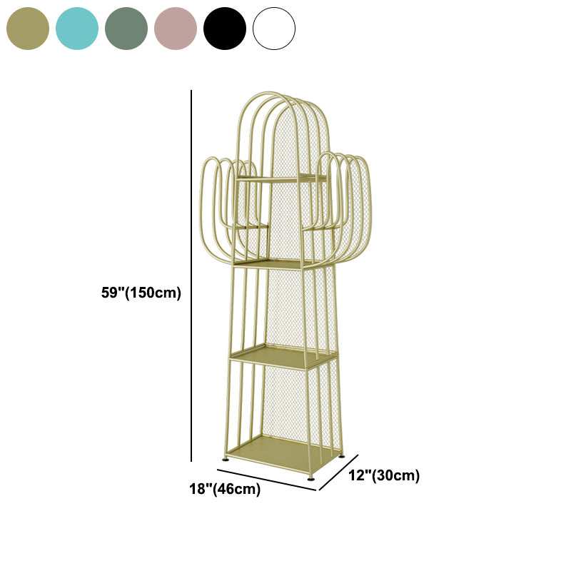 Industrial Iron Geometric Bookshelf Closed Back Vertical Bookshelf,18.1"L x 11.8"W x 59"H Clearhalo 'Bookcases' 'furn' 'furn_bookcases' 'Furniture' 'furniture_bookcases' 'kitchen' 'kitchen_bookcases' 'Living Room Furniture' 'Office Furniture' 4750235
