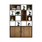 Industrial Style Bookshelf Solid Wood Open Back Bookcase for Home Office 47.2"L x 11.8"W x 70.9"H Clearhalo 'Bookcases' 'furn' 'furn_bookcases' 'Furniture' 'furniture_bookcases' 'kitchen' 'kitchen_bookcases' 'Living Room Furniture' 'Office Furniture' 4750238