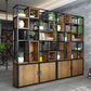 Industrial Style Bookshelf Solid Wood Open Back Bookcase for Home Office Clearhalo 'Bookcases' 'furn' 'furn_bookcases' 'Furniture' 'furniture_bookcases' 'kitchen' 'kitchen_bookcases' 'Living Room Furniture' 'Office Furniture' 4750241
