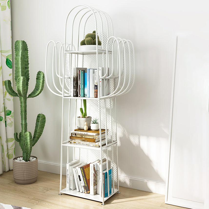Closed Back Bookshelf Scandinavian Style Bookcase for Home Office Study Room White Clearhalo 'Bookcases' 'furn' 'furn_bookcases' 'Furniture' 'furniture_bookcases' 'kitchen' 'kitchen_bookcases' 'Living Room Furniture' 'Office Furniture' 4750274