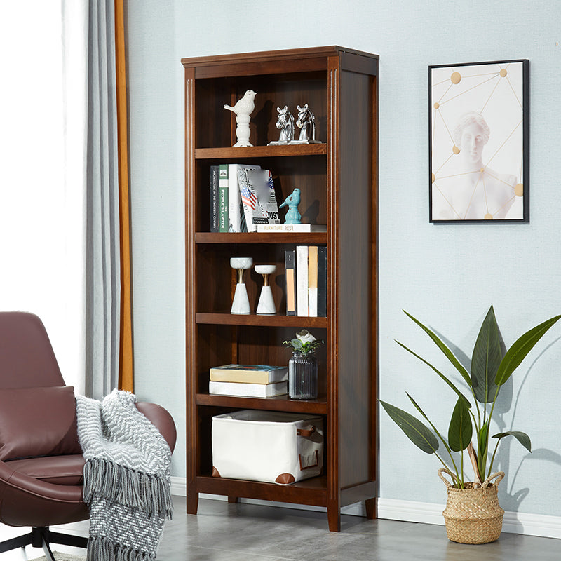 Contemporary Poplar Standard Bookshelf Closed Back Vertical Bookshelf for Bedroom Clearhalo 'Bookcases' 'furn' 'furn_bookcases' 'Furniture' 'furniture_bookcases' 'kitchen' 'kitchen_bookcases' 'Living Room Furniture' 'Office Furniture' 4750314