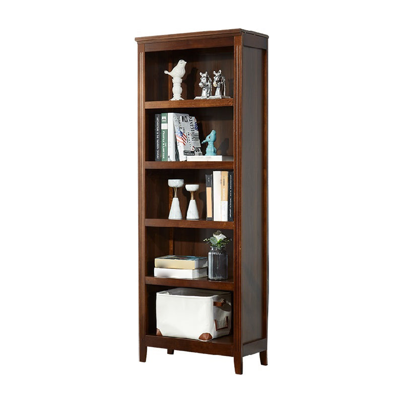 Contemporary Poplar Standard Bookshelf Closed Back Vertical Bookshelf for Bedroom 23.6"L x 12.2"W x 72"H Clearhalo 'Bookcases' 'furn' 'furn_bookcases' 'Furniture' 'furniture_bookcases' 'kitchen' 'kitchen_bookcases' 'Living Room Furniture' 'Office Furniture' 4750322