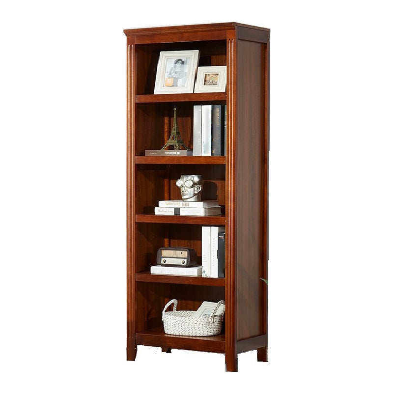 Contemporary Poplar Standard Bookshelf Closed Back Vertical Bookshelf for Bedroom 28.3"L x 11.4"W x 72"H Clearhalo 'Bookcases' 'furn' 'furn_bookcases' 'Furniture' 'furniture_bookcases' 'kitchen' 'kitchen_bookcases' 'Living Room Furniture' 'Office Furniture' 4750324