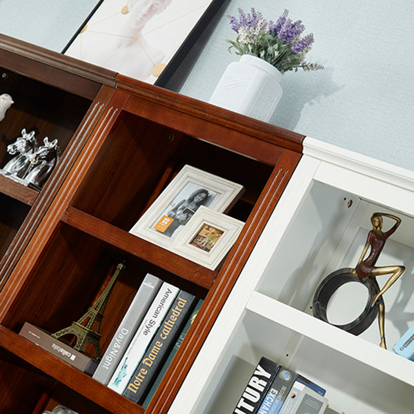 Contemporary Poplar Standard Bookshelf Closed Back Vertical Bookshelf for Bedroom Clearhalo 'Bookcases' 'furn' 'furn_bookcases' 'Furniture' 'furniture_bookcases' 'kitchen' 'kitchen_bookcases' 'Living Room Furniture' 'Office Furniture' 4750325