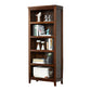 Contemporary Poplar Standard Bookshelf Closed Back Vertical Bookshelf for Bedroom 28.3"L x 12.2"W x 72"H Clearhalo 'Bookcases' 'furn' 'furn_bookcases' 'Furniture' 'furniture_bookcases' 'kitchen' 'kitchen_bookcases' 'Living Room Furniture' 'Office Furniture' 4750326