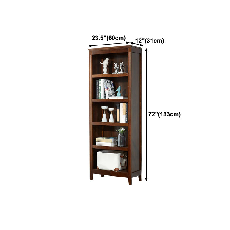 Contemporary Poplar Standard Bookshelf Closed Back Vertical Bookshelf for Bedroom Clearhalo 'Bookcases' 'furn' 'furn_bookcases' 'Furniture' 'furniture_bookcases' 'kitchen' 'kitchen_bookcases' 'Living Room Furniture' 'Office Furniture' 4750331
