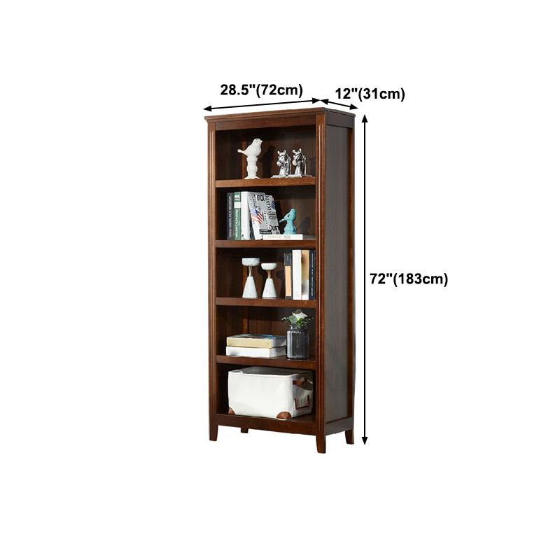 Contemporary Poplar Standard Bookshelf Closed Back Vertical Bookshelf for Bedroom Clearhalo 'Bookcases' 'furn' 'furn_bookcases' 'Furniture' 'furniture_bookcases' 'kitchen' 'kitchen_bookcases' 'Living Room Furniture' 'Office Furniture' 4750332