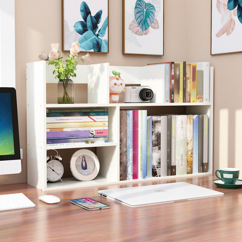 Contemporary Manufactured Wood Geometric Bookshelf Horizontal Open Bookshelf Clearhalo 'Bookcases' 'furn' 'furn_bookcases' 'Furniture' 'furniture_bookcases' 'kitchen' 'kitchen_bookcases' 'Living Room Furniture' 'Office Furniture' 4750338