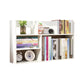 Contemporary Manufactured Wood Geometric Bookshelf Horizontal Open Bookshelf 31.5"L x 7.1"W x 18.9"H White Clearhalo 'Bookcases' 'furn' 'furn_bookcases' 'Furniture' 'furniture_bookcases' 'kitchen' 'kitchen_bookcases' 'Living Room Furniture' 'Office Furniture' 4750339