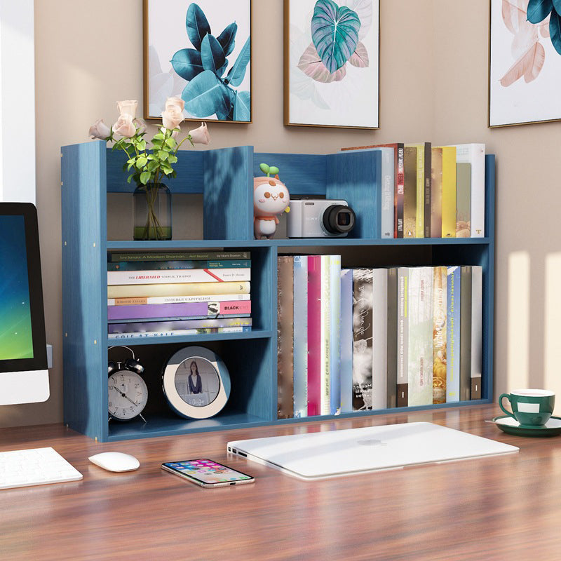 Contemporary Manufactured Wood Geometric Bookshelf Horizontal Open Bookshelf Clearhalo 'Bookcases' 'furn' 'furn_bookcases' 'Furniture' 'furniture_bookcases' 'kitchen' 'kitchen_bookcases' 'Living Room Furniture' 'Office Furniture' 4750340