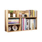 Contemporary Manufactured Wood Geometric Bookshelf Horizontal Open Bookshelf 31.5"L x 7.1"W x 18.9"H Natural Clearhalo 'Bookcases' 'furn' 'furn_bookcases' 'Furniture' 'furniture_bookcases' 'kitchen' 'kitchen_bookcases' 'Living Room Furniture' 'Office Furniture' 4750353