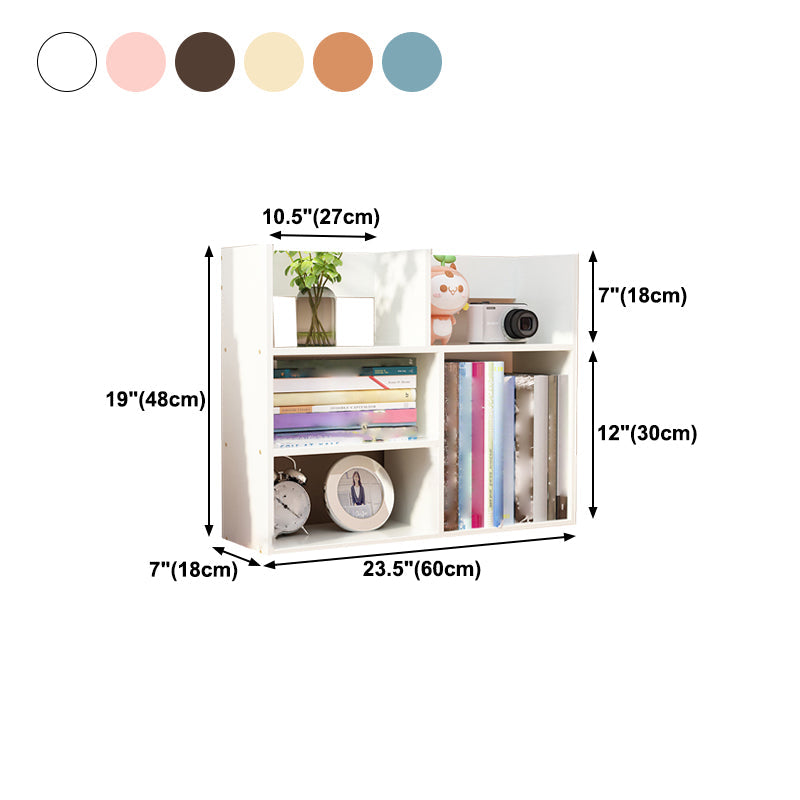 Contemporary Manufactured Wood Geometric Bookshelf Horizontal Open Bookshelf Clearhalo 'Bookcases' 'furn' 'furn_bookcases' 'Furniture' 'furniture_bookcases' 'kitchen' 'kitchen_bookcases' 'Living Room Furniture' 'Office Furniture' 4750356