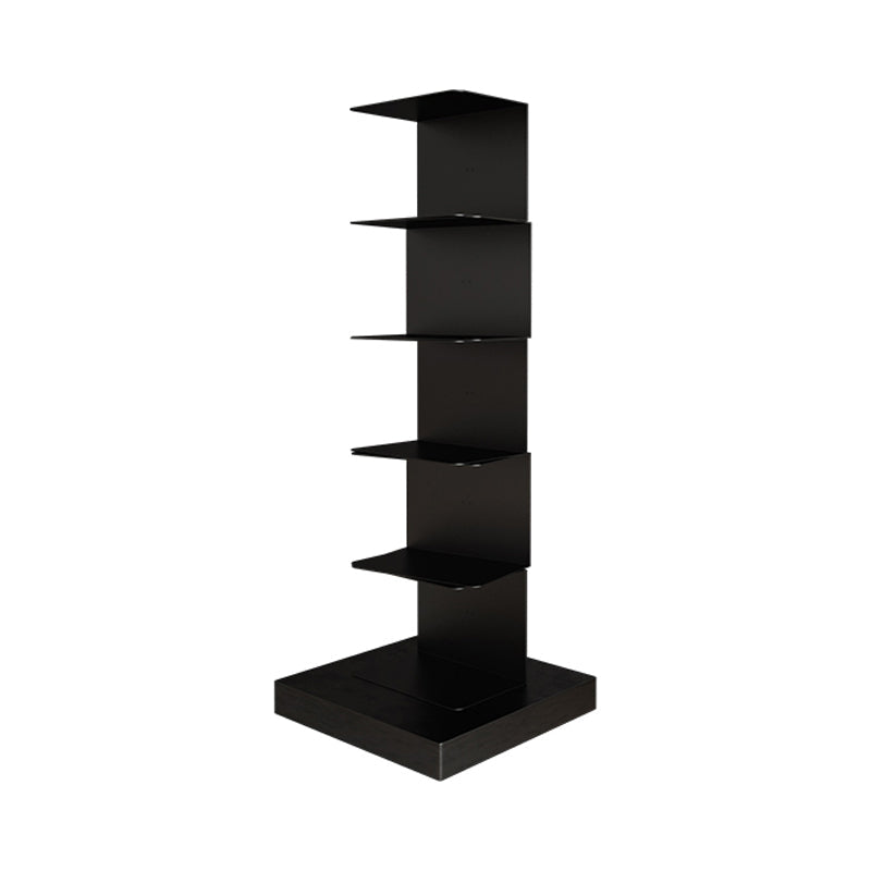 Contemporary Style Bookcase Invisible Bookshelf for Office Home Study Room 13.8"L x 13.8"W x 35.4"H Black Clearhalo 'Bookcases' 'furn' 'furn_bookcases' 'Furniture' 'furniture_bookcases' 'kitchen' 'kitchen_bookcases' 'Living Room Furniture' 'Office Furniture' 4750360