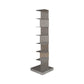 Contemporary Style Bookcase Invisible Bookshelf for Office Home Study Room 13.8"L x 13.8"W x 48.8"H Silver Clearhalo 'Bookcases' 'furn' 'furn_bookcases' 'Furniture' 'furniture_bookcases' 'kitchen' 'kitchen_bookcases' 'Living Room Furniture' 'Office Furniture' 4750374