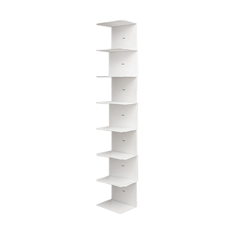 Contemporary Style Bookcase Invisible Bookshelf for Office Home Study Room 9.1"L x 5.9"W x 46.9"H White Clearhalo 'Bookcases' 'furn' 'furn_bookcases' 'Furniture' 'furniture_bookcases' 'kitchen' 'kitchen_bookcases' 'Living Room Furniture' 'Office Furniture' 4750378