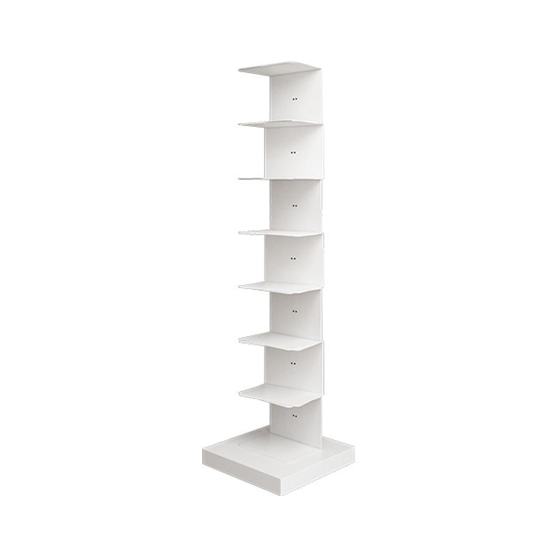Contemporary Style Bookcase Invisible Bookshelf for Office Home Study Room 13.8"L x 13.8"W x 48.8"H White Clearhalo 'Bookcases' 'furn' 'furn_bookcases' 'Furniture' 'furniture_bookcases' 'kitchen' 'kitchen_bookcases' 'Living Room Furniture' 'Office Furniture' 4750379
