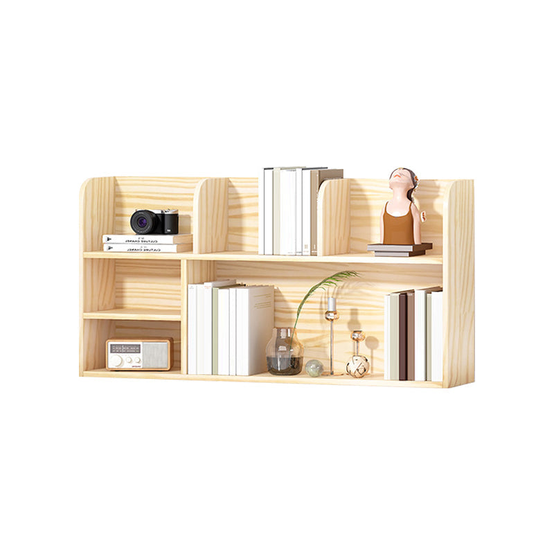 Natural Pine Wood Standard Bookshelf Modern Closed Back Bookshelf Clearhalo 'Bookcases' 'furn' 'furn_bookcases' 'Furniture' 'furniture_bookcases' 'kitchen' 'kitchen_bookcases' 'Living Room Furniture' 'Office Furniture' 4750395
