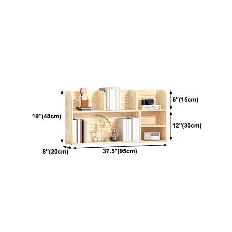 Natural Pine Wood Standard Bookshelf Modern Closed Back Bookshelf Clearhalo 'Bookcases' 'furn' 'furn_bookcases' 'Furniture' 'furniture_bookcases' 'kitchen' 'kitchen_bookcases' 'Living Room Furniture' 'Office Furniture' 4750402