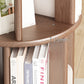 Scandinavian Style Bookshelf with Casters Bookcase for Home Office Study Room Clearhalo 'Bookcases' 'Furniture' 'furniture_bookcases' 'kitchen' 'kitchen_bookcases' 'Living Room Furniture' 'Office Furniture' 4750420