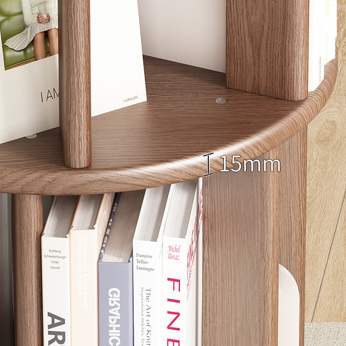 Scandinavian Style Bookshelf with Casters Bookcase for Home Office Study Room Clearhalo 'Bookcases' 'Furniture' 'furniture_bookcases' 'kitchen' 'kitchen_bookcases' 'Living Room Furniture' 'Office Furniture' 4750420