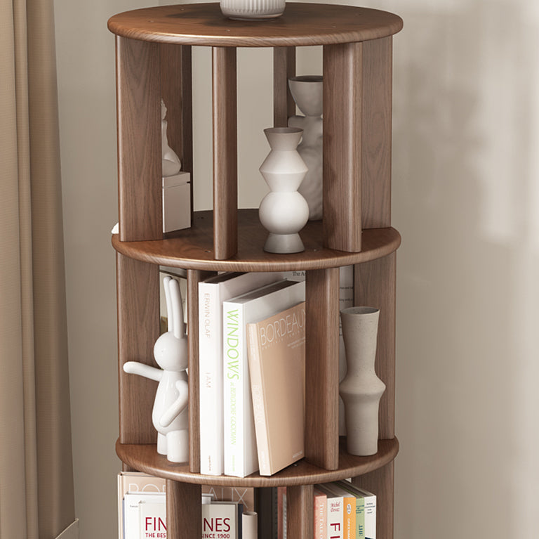 Scandinavian Style Bookshelf with Casters Bookcase for Home Office Study Room Clearhalo 'Bookcases' 'Furniture' 'furniture_bookcases' 'kitchen' 'kitchen_bookcases' 'Living Room Furniture' 'Office Furniture' 4750423