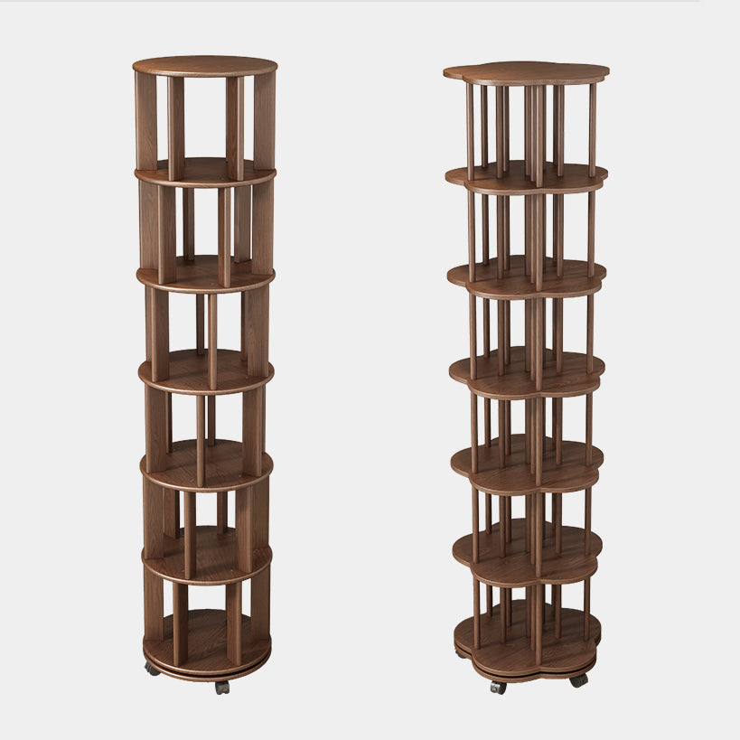 Scandinavian Style Bookshelf with Casters Bookcase for Home Office Study Room Clearhalo 'Bookcases' 'Furniture' 'furniture_bookcases' 'kitchen' 'kitchen_bookcases' 'Living Room Furniture' 'Office Furniture' 4750424