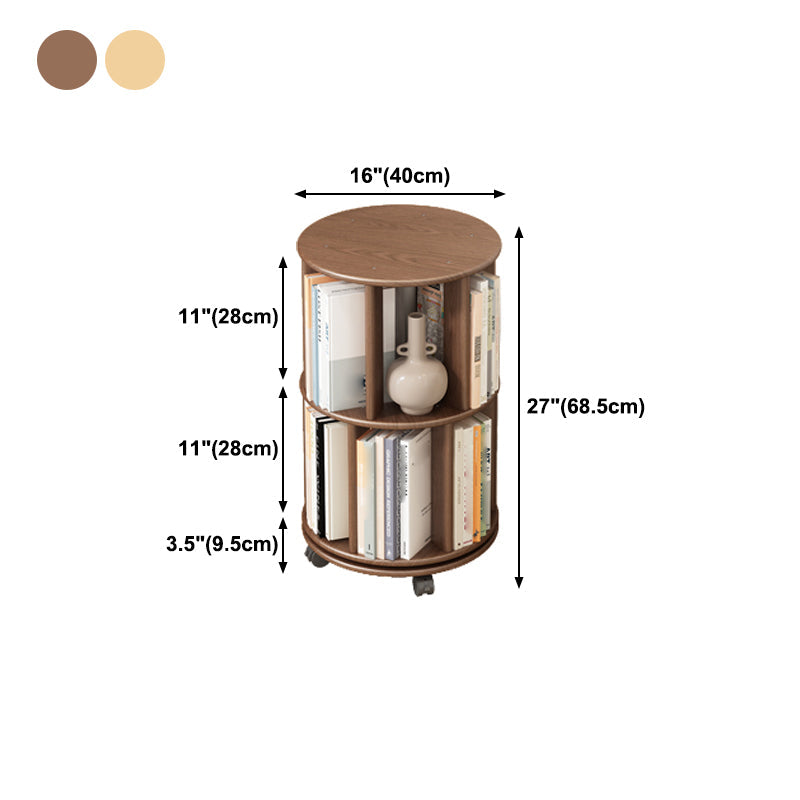 Scandinavian Style Bookshelf with Casters Bookcase for Home Office Study Room Clearhalo 'Bookcases' 'Furniture' 'furniture_bookcases' 'kitchen' 'kitchen_bookcases' 'Living Room Furniture' 'Office Furniture' 4750455