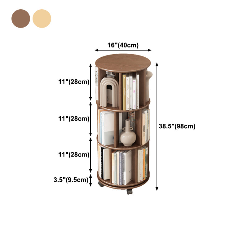 Scandinavian Style Bookshelf with Casters Bookcase for Home Office Study Room Clearhalo 'Bookcases' 'Furniture' 'furniture_bookcases' 'kitchen' 'kitchen_bookcases' 'Living Room Furniture' 'Office Furniture' 4750456