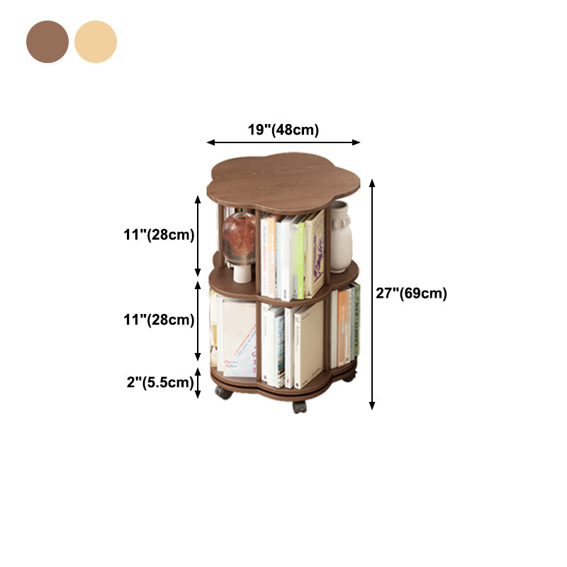 Scandinavian Style Bookshelf with Casters Bookcase for Home Office Study Room Clearhalo 'Bookcases' 'Furniture' 'furniture_bookcases' 'kitchen' 'kitchen_bookcases' 'Living Room Furniture' 'Office Furniture' 4750460
