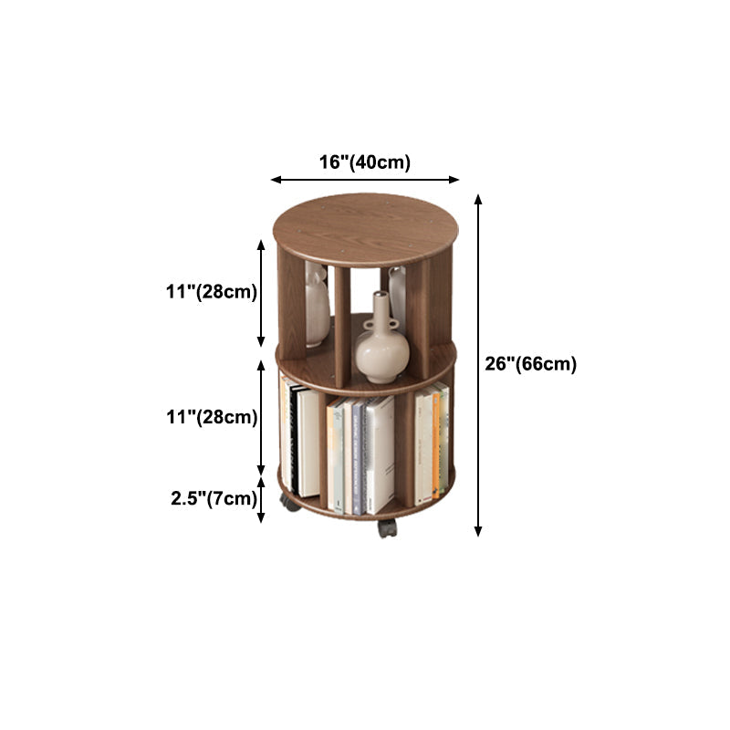 Scandinavian Style Bookshelf with Casters Bookcase for Home Office Study Room Clearhalo 'Bookcases' 'Furniture' 'furniture_bookcases' 'kitchen' 'kitchen_bookcases' 'Living Room Furniture' 'Office Furniture' 4750465