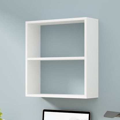 Manufactured Wood Wall Mounted Bookshelf Modern Bookshelf for Home 23.6"L x 7.9"W x 25.6"H White Clearhalo 'Bookcases' 'furn' 'furn_bookcases' 'Furniture' 'furniture_bookcases' 'kitchen' 'kitchen_bookcases' 'Living Room Furniture' 'Office Furniture' 4750470