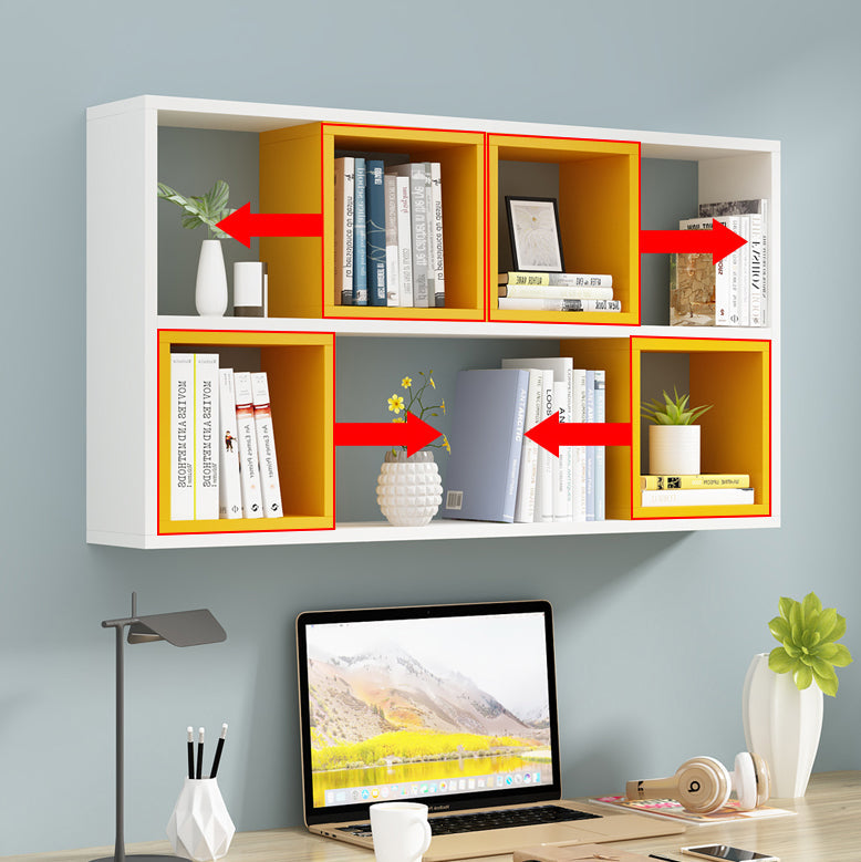 Manufactured Wood Wall Mounted Bookshelf Modern Bookshelf for Home Clearhalo 'Bookcases' 'furn' 'furn_bookcases' 'Furniture' 'furniture_bookcases' 'kitchen' 'kitchen_bookcases' 'Living Room Furniture' 'Office Furniture' 4750481