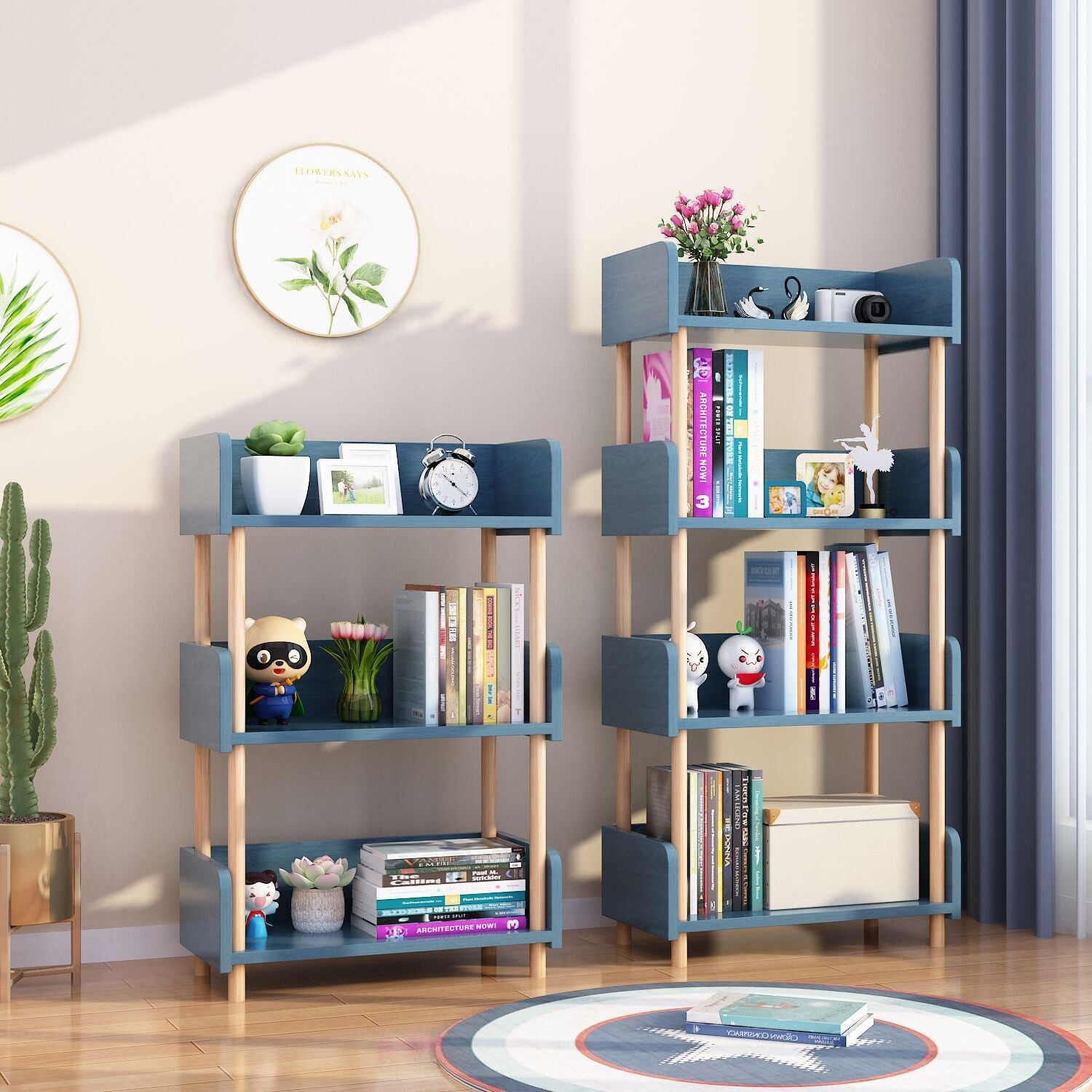 Manufactured Wood Etagere Bookshelf Modern Vertical Open Bookshelf Clearhalo 'Bookcases' 'furn' 'furn_bookcases' 'Furniture' 'furniture_bookcases' 'kitchen' 'kitchen_bookcases' 'Living Room Furniture' 'Office Furniture' 4750503
