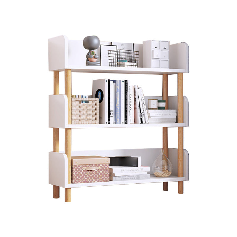 Manufactured Wood Etagere Bookshelf Modern Vertical Open Bookshelf 23.6"L x 9.4"W x 34.3"H White Clearhalo 'Bookcases' 'furn' 'furn_bookcases' 'Furniture' 'furniture_bookcases' 'kitchen' 'kitchen_bookcases' 'Living Room Furniture' 'Office Furniture' 4750508