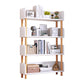Manufactured Wood Etagere Bookshelf Modern Vertical Open Bookshelf White Clearhalo 'Bookcases' 'furn' 'furn_bookcases' 'Furniture' 'furniture_bookcases' 'kitchen' 'kitchen_bookcases' 'Living Room Furniture' 'Office Furniture' 4750511