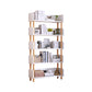 Manufactured Wood Etagere Bookshelf Modern Vertical Open Bookshelf 31.5"L x 10.2"W x 58.9"H White Clearhalo 'Bookcases' 'furn' 'furn_bookcases' 'Furniture' 'furniture_bookcases' 'kitchen' 'kitchen_bookcases' 'Living Room Furniture' 'Office Furniture' 4750516