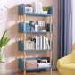 Manufactured Wood Etagere Bookshelf Modern Vertical Open Bookshelf 15.7"L x 9.4"W x 46.5"H Blue Clearhalo 'Bookcases' 'furn' 'furn_bookcases' 'Furniture' 'furniture_bookcases' 'kitchen' 'kitchen_bookcases' 'Living Room Furniture' 'Office Furniture' 4750520
