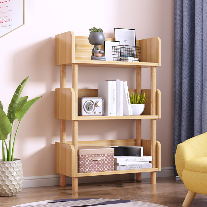 Manufactured Wood Etagere Bookshelf Modern Vertical Open Bookshelf 15.7"L x 9.4"W x 34.3"H Walnut Clearhalo 'Bookcases' 'furn' 'furn_bookcases' 'Furniture' 'furniture_bookcases' 'kitchen' 'kitchen_bookcases' 'Living Room Furniture' 'Office Furniture' 4750529