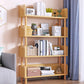 Manufactured Wood Etagere Bookshelf Modern Vertical Open Bookshelf 23.6"L x 9.4"W x 46.5"H Walnut Clearhalo 'Bookcases' 'furn' 'furn_bookcases' 'Furniture' 'furniture_bookcases' 'kitchen' 'kitchen_bookcases' 'Living Room Furniture' 'Office Furniture' 4750532