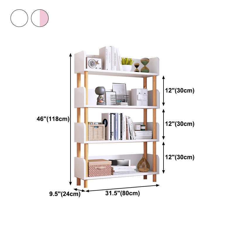 Manufactured Wood Etagere Bookshelf Modern Vertical Open Bookshelf Clearhalo 'Bookcases' 'furn' 'furn_bookcases' 'Furniture' 'furniture_bookcases' 'kitchen' 'kitchen_bookcases' 'Living Room Furniture' 'Office Furniture' 4750537