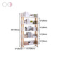 Manufactured Wood Etagere Bookshelf Modern Vertical Open Bookshelf Clearhalo 'Bookcases' 'furn' 'furn_bookcases' 'Furniture' 'furniture_bookcases' 'kitchen' 'kitchen_bookcases' 'Living Room Furniture' 'Office Furniture' 4750539