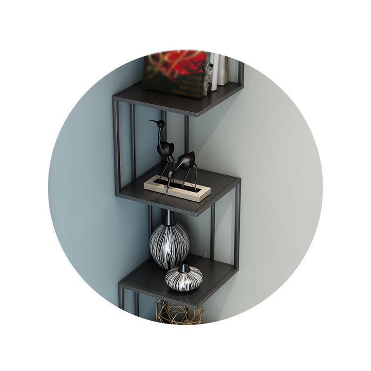 Closed Back Bookshelf Contemporary Style Wall Mounted Bookcase for Office Home Study Room Clearhalo 'Bookcases' 'furn' 'furn_bookcases' 'Furniture' 'furniture_bookcases' 'kitchen' 'kitchen_bookcases' 'Living Room Furniture' 'Office Furniture' 4750550