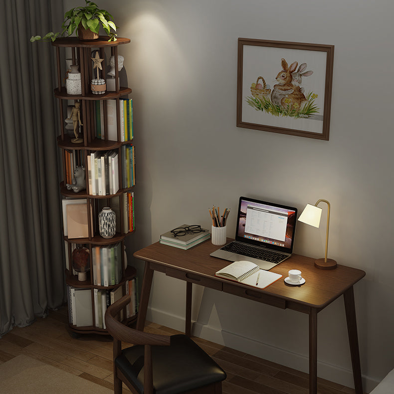 Solid Wood Bookshelf Contemporary Style Open Back Bookcase for Home Office Study Room Clearhalo 'Bookcases' 'Furniture' 'furniture_bookcases' 'kitchen' 'kitchen_bookcases' 'Living Room Furniture' 'Office Furniture' 4750587