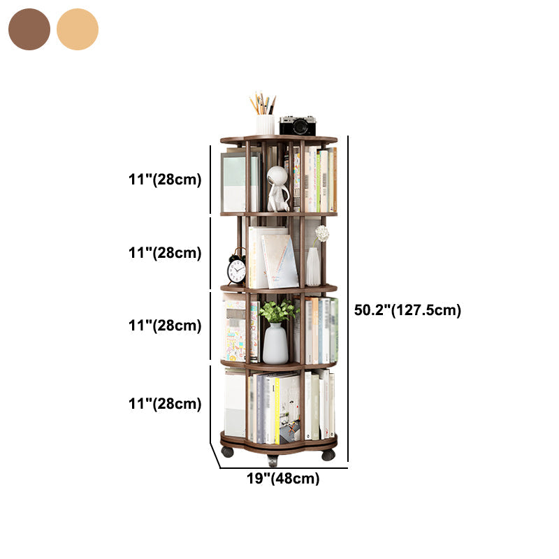 Solid Wood Bookshelf Contemporary Style Open Back Bookcase for Home Office Study Room Clearhalo 'Bookcases' 'Furniture' 'furniture_bookcases' 'kitchen' 'kitchen_bookcases' 'Living Room Furniture' 'Office Furniture' 4750602