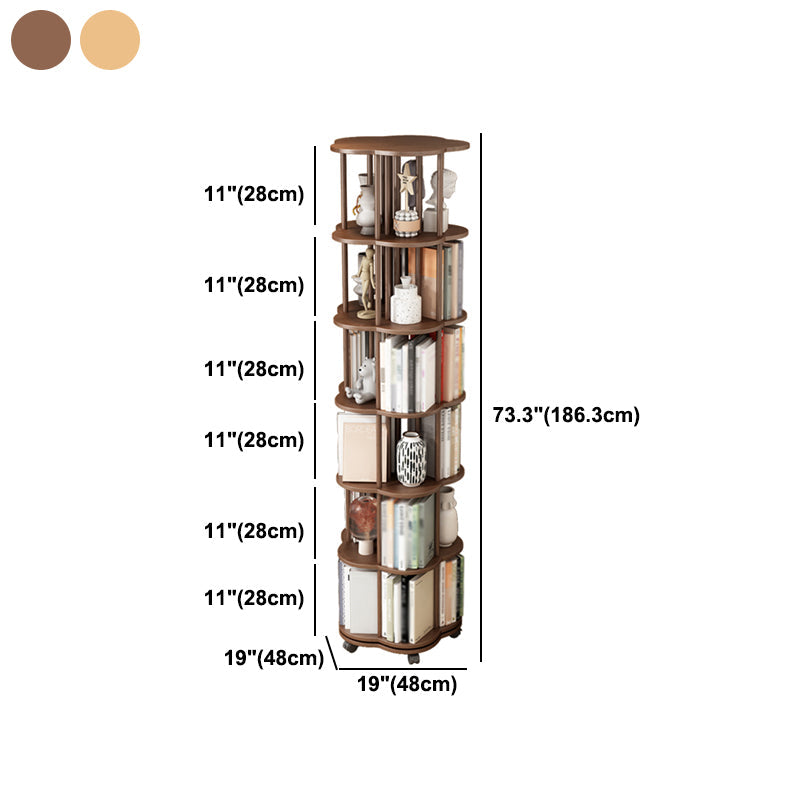 Solid Wood Bookshelf Contemporary Style Open Back Bookcase for Home Office Study Room Clearhalo 'Bookcases' 'Furniture' 'furniture_bookcases' 'kitchen' 'kitchen_bookcases' 'Living Room Furniture' 'Office Furniture' 4750604