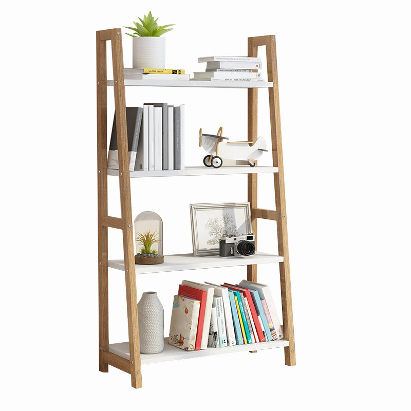 Scandinavian Style Bookshelf Open Back Bookcase for Study Room and Office 23.6"L x 11.8"W x 43.3"H Natural Clearhalo 'Bookcases' 'furn' 'furn_bookcases' 'Furniture' 'furniture_bookcases' 'kitchen' 'kitchen_bookcases' 'Living Room Furniture' 'Office Furniture' 4750606