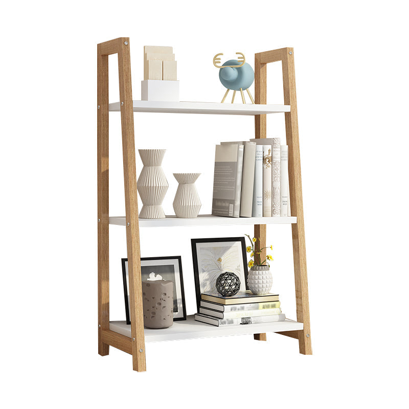 Scandinavian Style Bookshelf Open Back Bookcase for Study Room and Office 19.7"L x 11.8"W x 35.4"H Natural Clearhalo 'Bookcases' 'furn' 'furn_bookcases' 'Furniture' 'furniture_bookcases' 'kitchen' 'kitchen_bookcases' 'Living Room Furniture' 'Office Furniture' 4750607