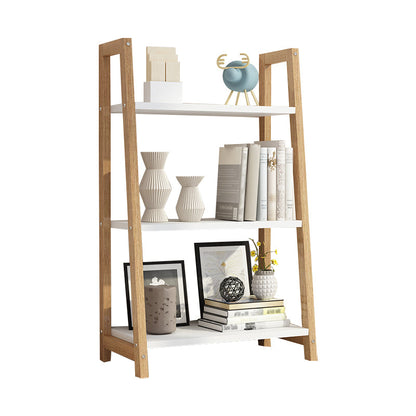 Scandinavian Style Bookshelf Open Back Bookcase for Study Room and Office 19.7"L x 11.8"W x 35.4"H Natural Clearhalo 'Bookcases' 'furn' 'furn_bookcases' 'Furniture' 'furniture_bookcases' 'kitchen' 'kitchen_bookcases' 'Living Room Furniture' 'Office Furniture' 4750607