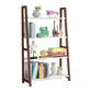 Scandinavian Style Bookshelf Open Back Bookcase for Study Room and Office 27.6"L x 11.8"W x 43.3"H Brown Clearhalo 'Bookcases' 'furn' 'furn_bookcases' 'Furniture' 'furniture_bookcases' 'kitchen' 'kitchen_bookcases' 'Living Room Furniture' 'Office Furniture' 4750614