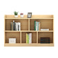 Closed Back Bookshelf Solid Wood Contemporary Style Natural Bookcase for Office 31.5"L x 9.4"W x 34.6"H Clearhalo 'Bookcases' 'Furniture' 'furniture_bookcases' 'kitchen' 'kitchen_bookcases' 'Living Room Furniture' 'Office Furniture' 4750640